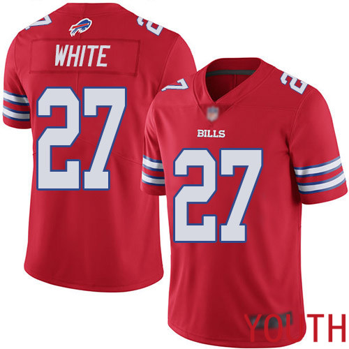 Youth Buffalo Bills #27 Tre Davious White Limited Red Rush Vapor Untouchable NFL Jersey->youth nfl jersey->Youth Jersey